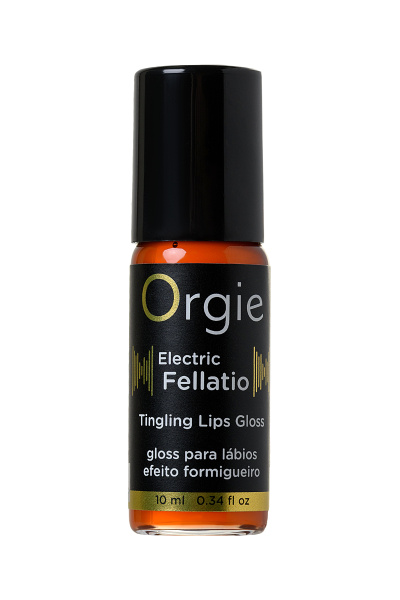 Блеск для губ с виброэффектом Orgie Sexy Vibe Electric Fellatio, содержащий компоненты растений Амазонии